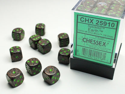 Chessex Dice: 12mm D6 Dice Block (36 dice)