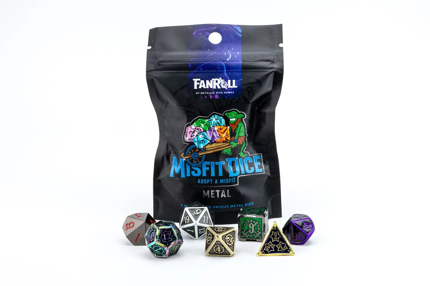 Fanroll: Misfit Dice Set: 16mm Metal