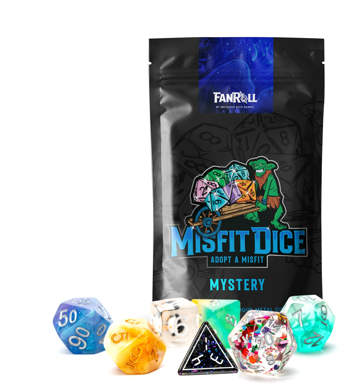 Fanroll: Misfit Dice Set: 16mm Resin