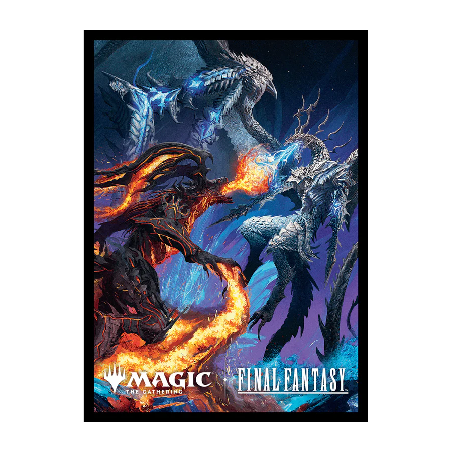Ultra Pro: 100ct Deck Protector Sleeves for Magic The Gathering: Final Fantasy: Bahamut & Ifrit
