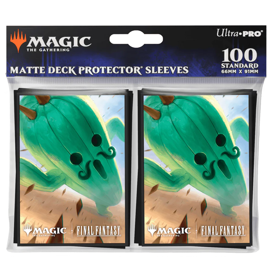 Ultra Pro: Matte Deck Protector Sleeves for Magic The Gathering: Final Fantasy: Jumbo Cactuar