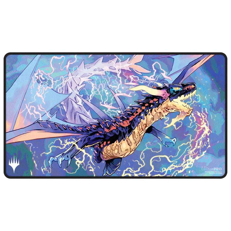 Ultra Pro: Black-Stirched Playmat for Magic The Gathering: Tarkir Dragonstorm Neriv, Heart of The Storm