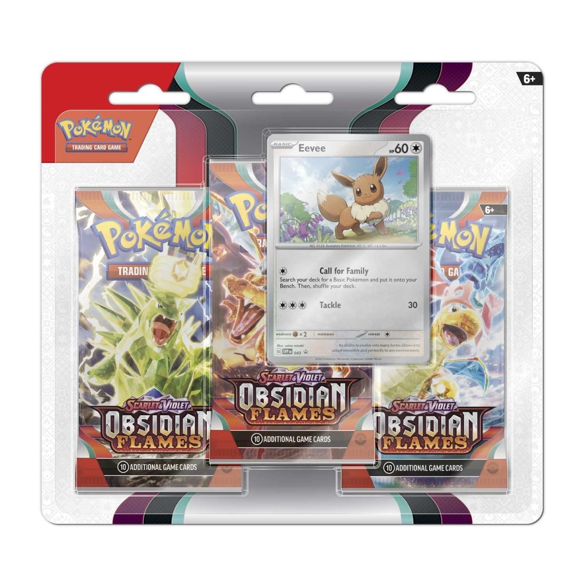 Pokémon TCG: Scarlet & Violet: Obsidian Flames: 3-Pack Blister