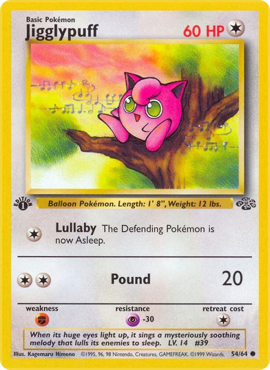 PSA Graded Card: Pokémon TCG: Jungle 1st Edition: Jigglypuff 54/64