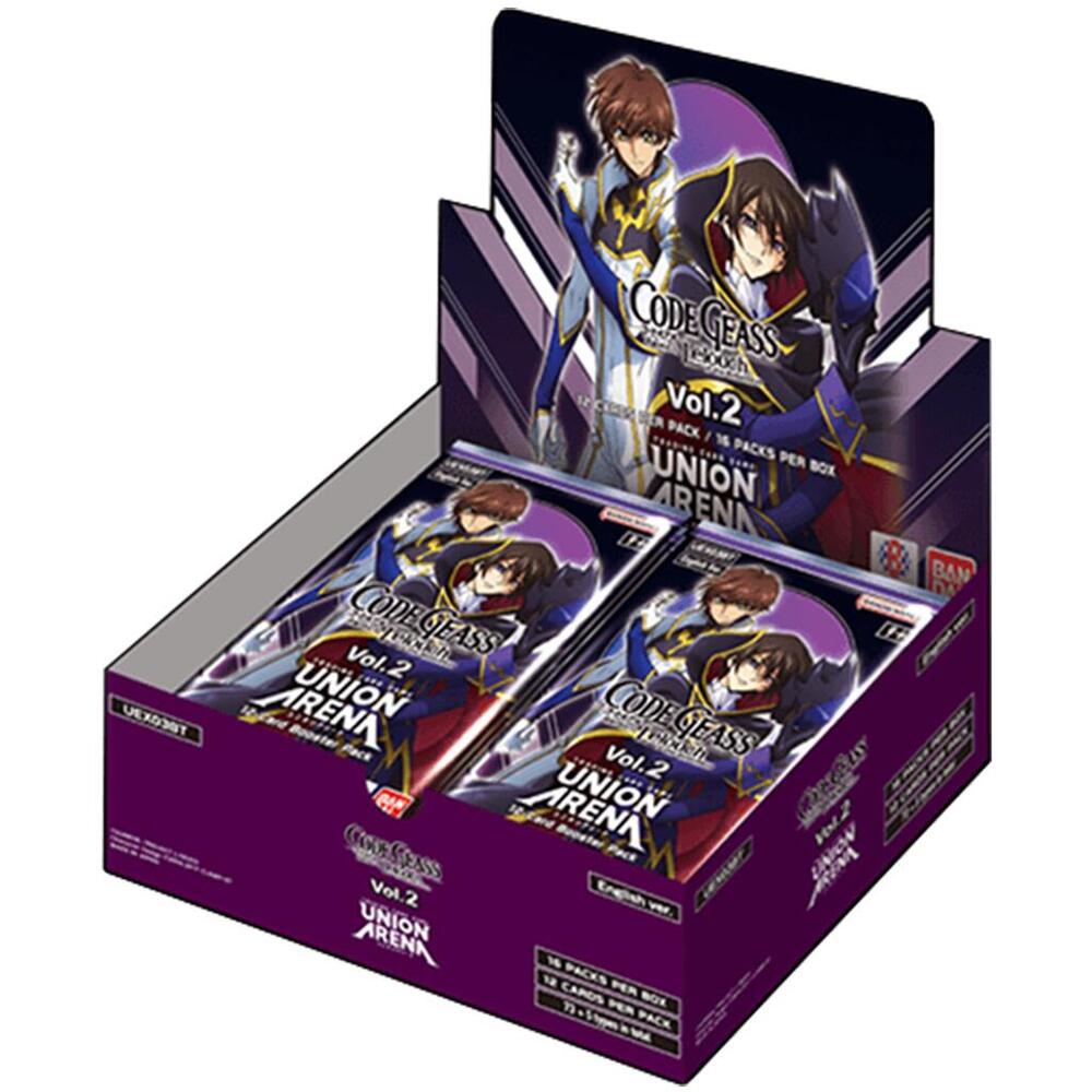 Union Arena Card Game: Code Geass: Lelouch of the Rebellion Vol. 2 Booster Display