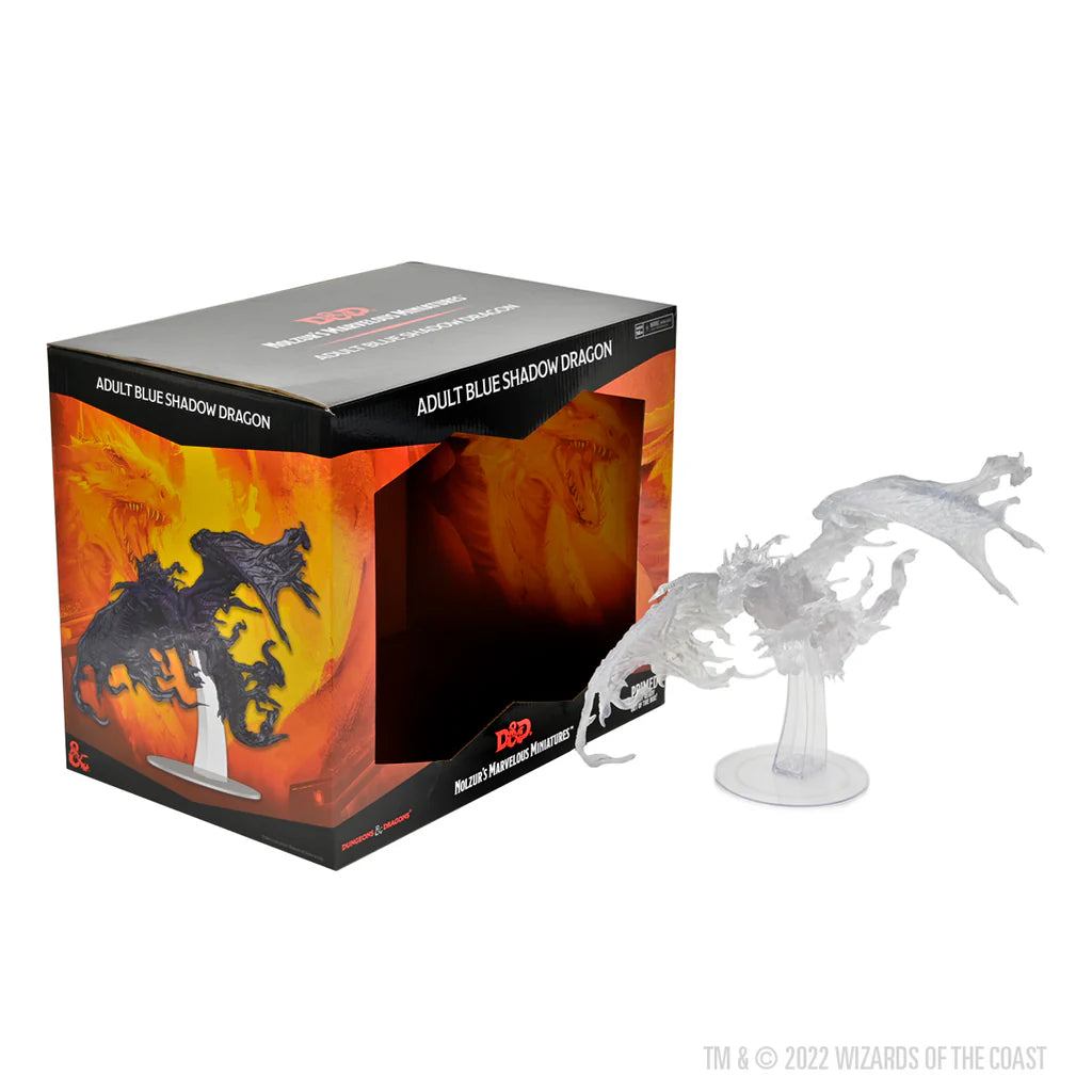 Wizkids: D&D Nolzur's Marvelous Miniatures: Unpainted Adult Blue Shadow Dragon