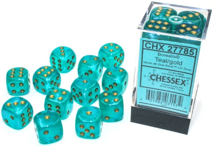 Chessex Dice: 16mm D6 Dice Block (12 dice)