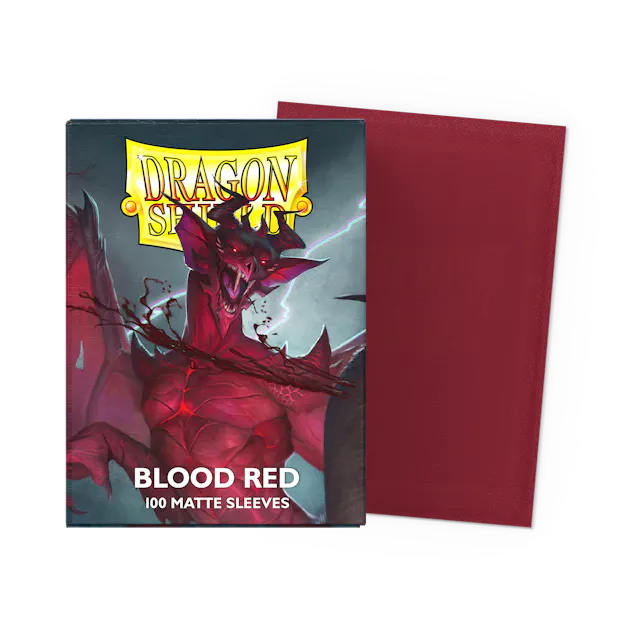 Dragon Shield: Matte Sleeves: Blood Red