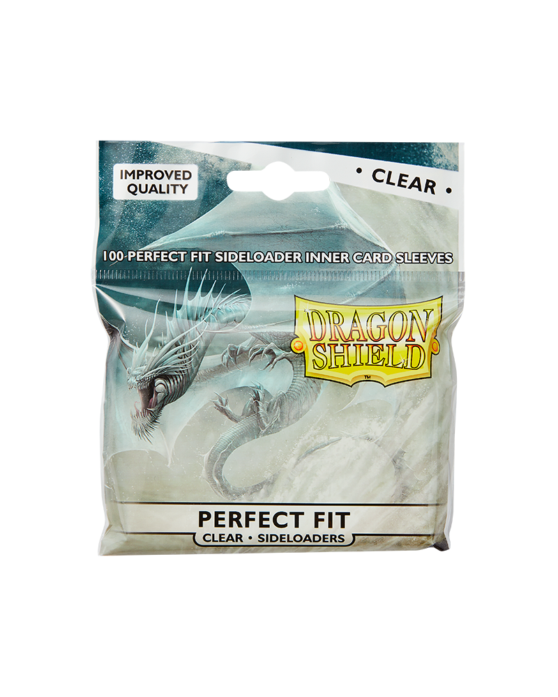 Dragon Shield: Standard Size Side-loading Perfect Fit Sleeves: Clear