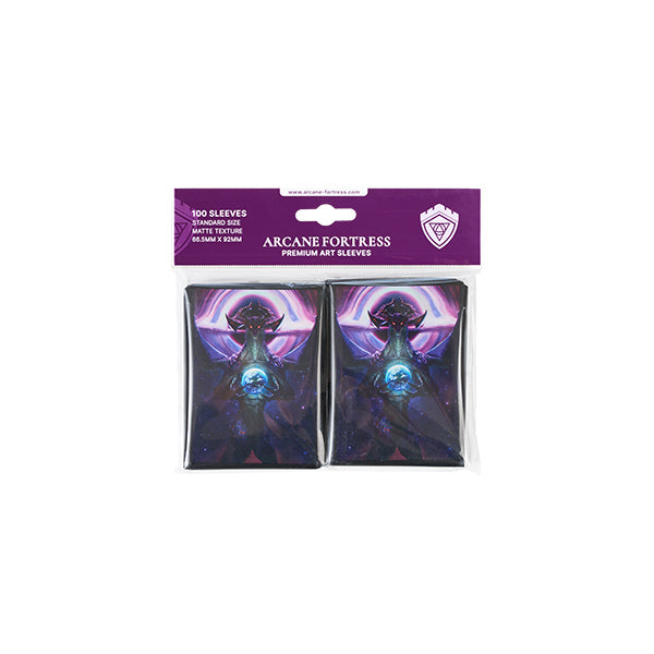 Arcane Fortress Accessories: Standard Size Matte Sleeves: Year of the Dragon: Cosmic Genesis