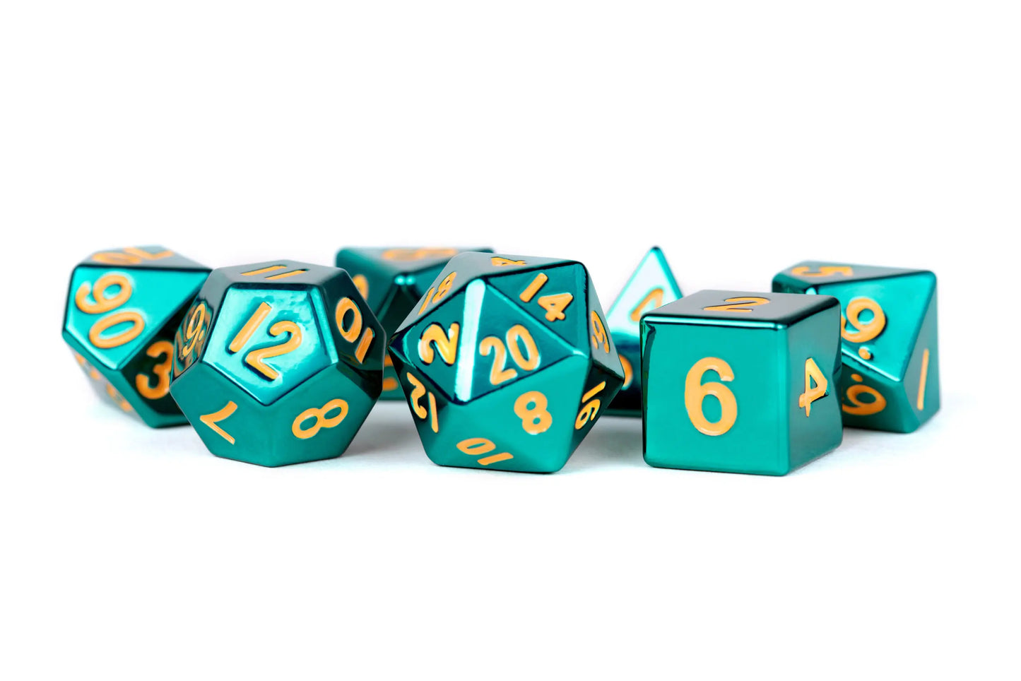 Metallic Dice Games: 7pc Dice Set: Metal: