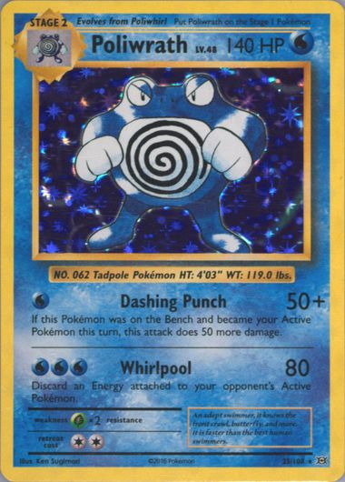 PSA Graded Card: Pokémon TCG: XY Evolutions: Poliwrath 25/108 - Holo