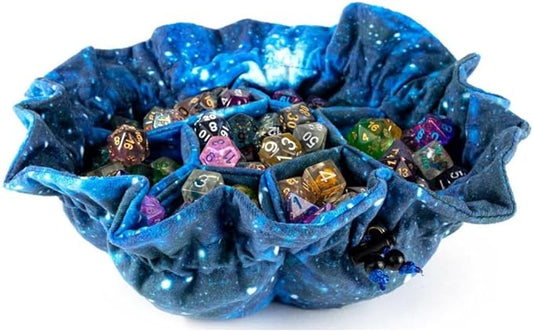 Metallic Dice Games: Fanroll Velvet Compartment Dice Bag