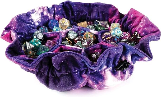 Metallic Dice Games: Fanroll Velvet Compartment Dice Bag