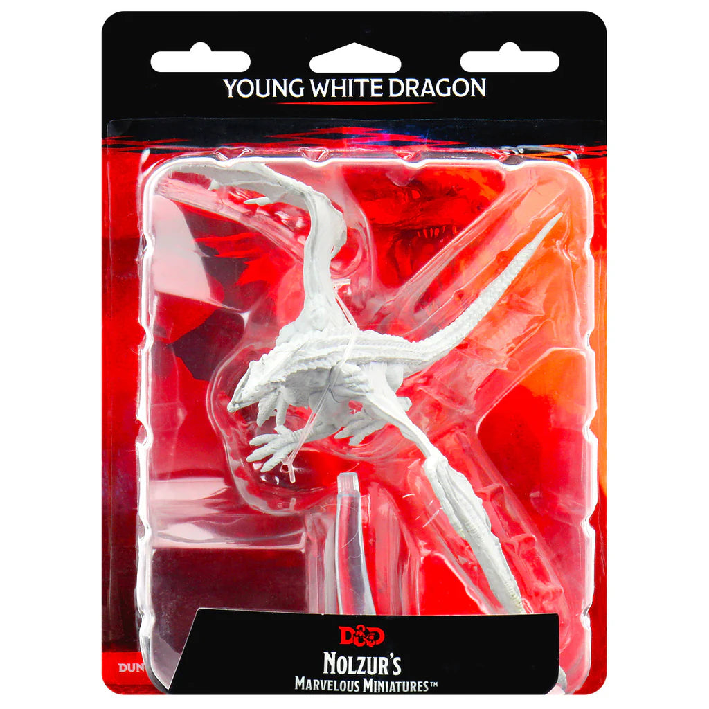 Wizkids: D&D Nolzur's Marvelous Miniatures: Young White Dragon