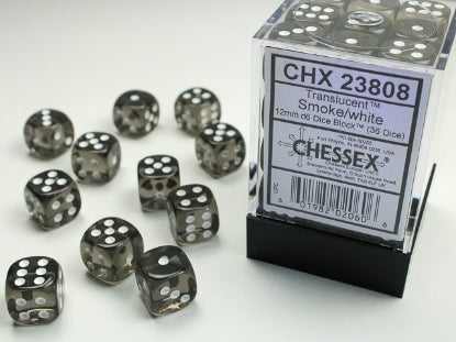 Chessex Dice: 12mm D6 Dice Block (36 dice)