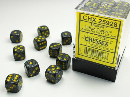 Chessex Dice: 12mm D6 Dice Block (36 dice)