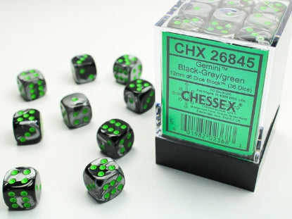 Chessex Dice: 12mm D6 Dice Block (36 dice)