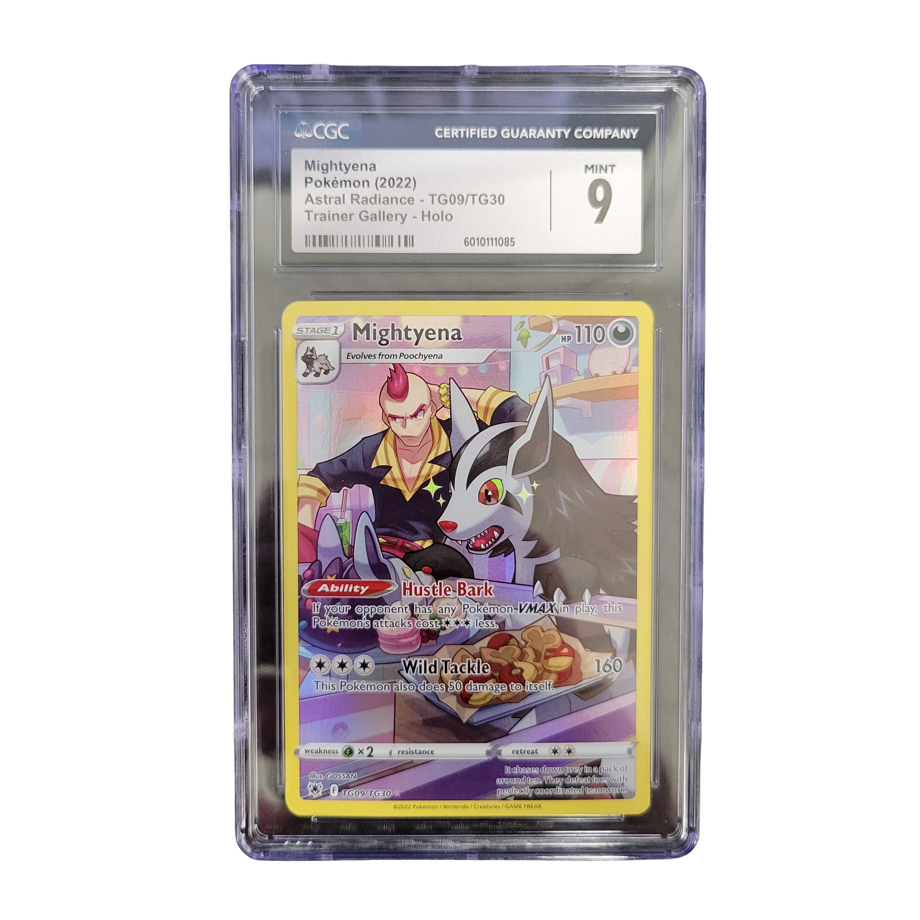 2022 Pokémon Astral Radiance #TG09 Mightyena - CGC 9