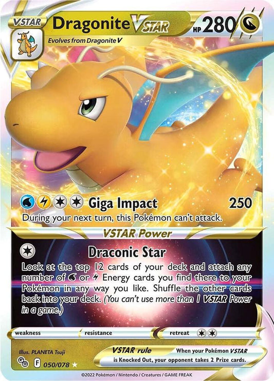 CGC Graded Card: Pokémon TCG: Pokémon GO Dragonite VSTAR: 50/78