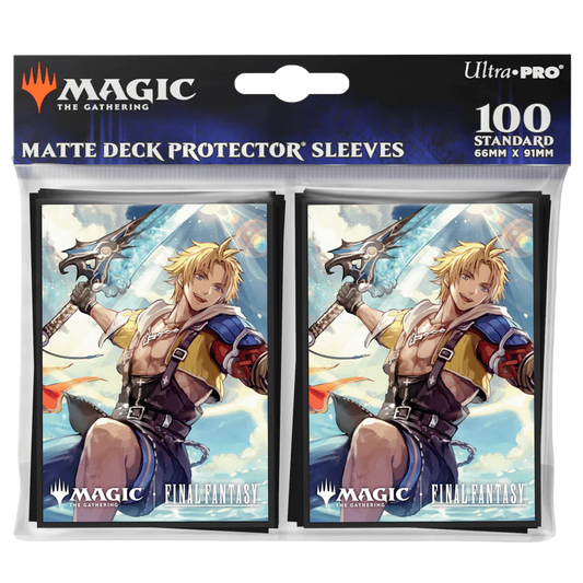 Ultra Pro: 100ct Deck Protectors for Magic The Gathering: Final Fantasy: Tidus, Yuna's Guardian