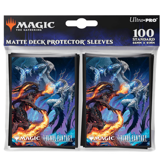 Ultra Pro: 100ct Deck Protector Sleeves for Magic The Gathering: Final Fantasy: Bahamut & Ifrit
