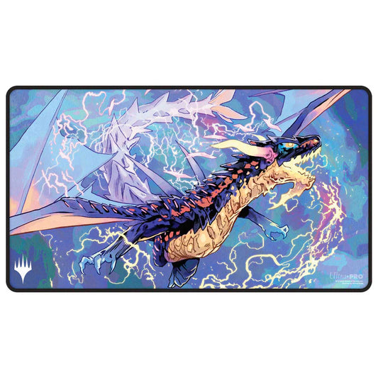 Ultra Pro: Black-Stirched Playmat for Magic The Gathering: Tarkir Dragonstorm Neriv, Heart of The Storm