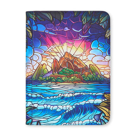 Arcane Fortress Accessories: 9-Pocket Binder: Stained Glass: Hidden Island