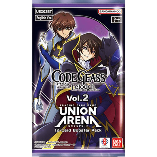 Union Arena Card Game: Code Geass: Lelouch of the Rebellion Vol. 2 Booster Pack