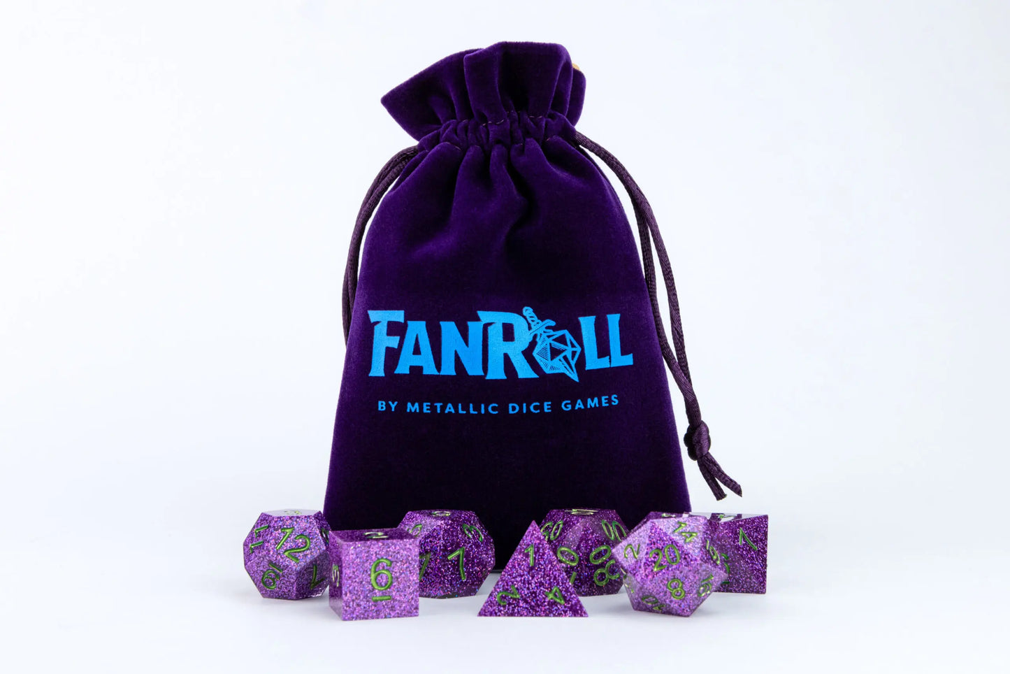 Metallic Dice Games: Velvet Dice Bag With Satin Liner 6″x8″