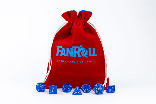 Metallic Dice Games: Velvet Dice Bag With Satin Liner 6″x8″