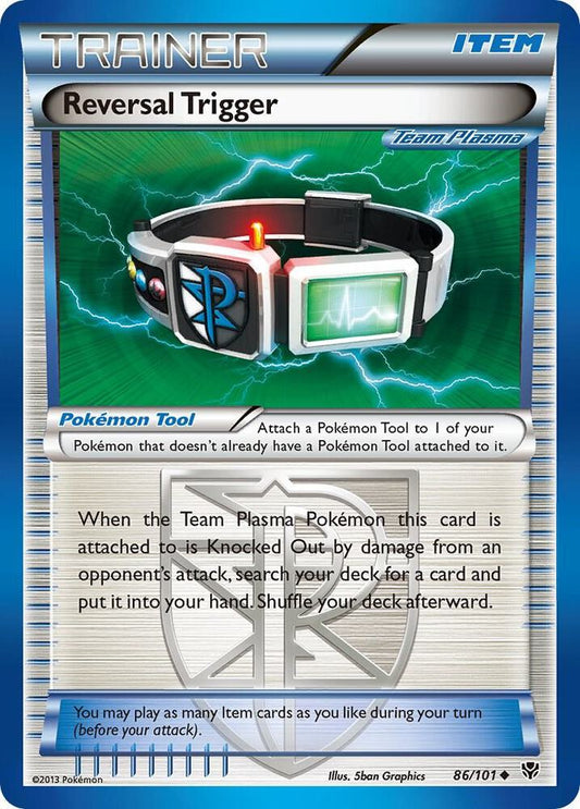 CGC Graded Card: Pokémon TCG: Plasma Blast: Reversal Trigger 86/101 Reverse Holo