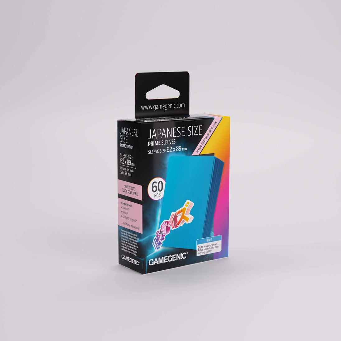 Gamegenic Japanese Size Prime Sleeves (60ct) - Blue
