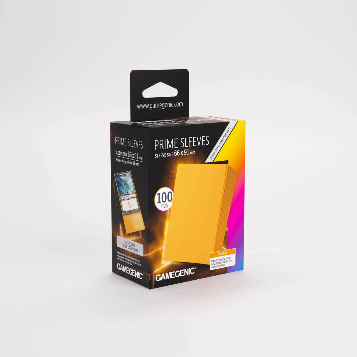 Gamegenic Standard Size Prime Sleeves - Orange