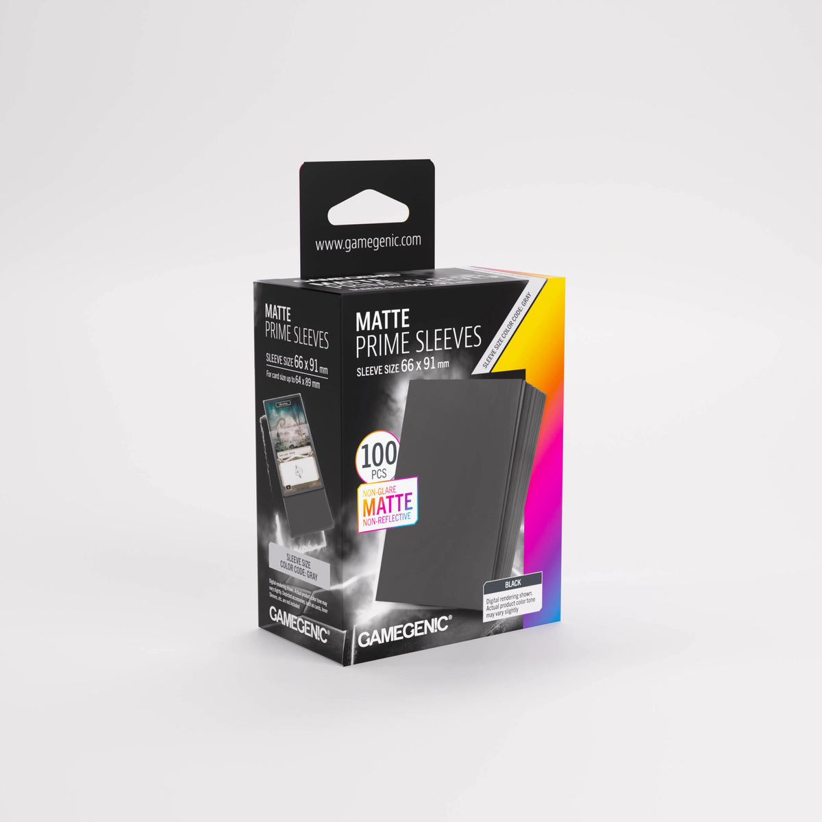 Gamegenic Matte Standard Size Prime Sleeves - Black