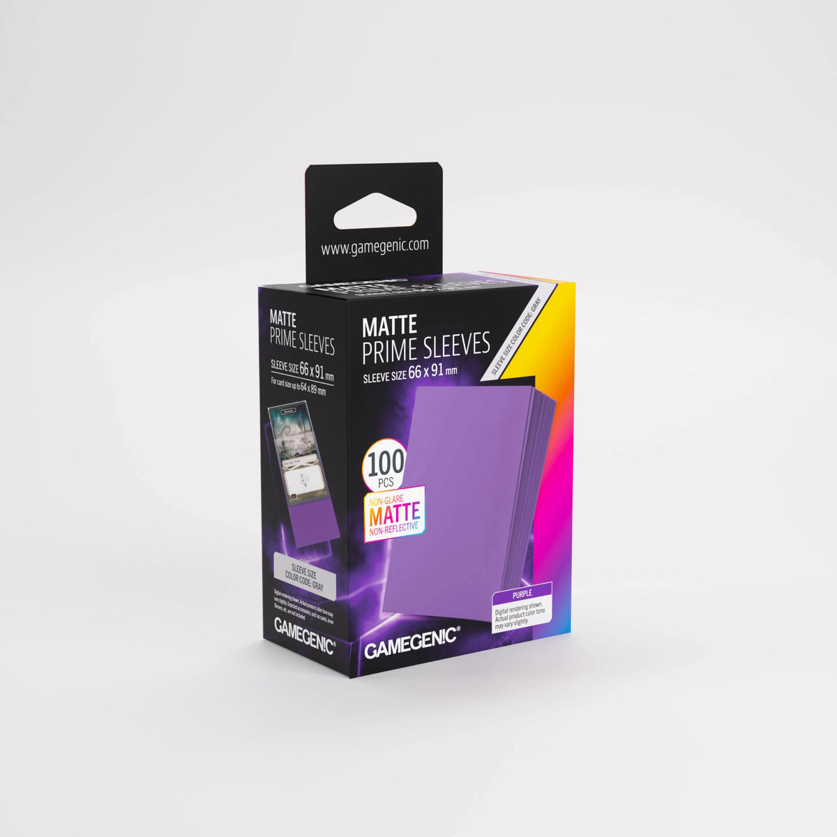 Gamegenic Matte Standard Size Prime Sleeves - Purple