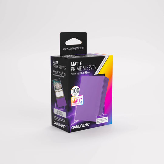 Gamegenic Matte Standard Size Prime Sleeves - Purple