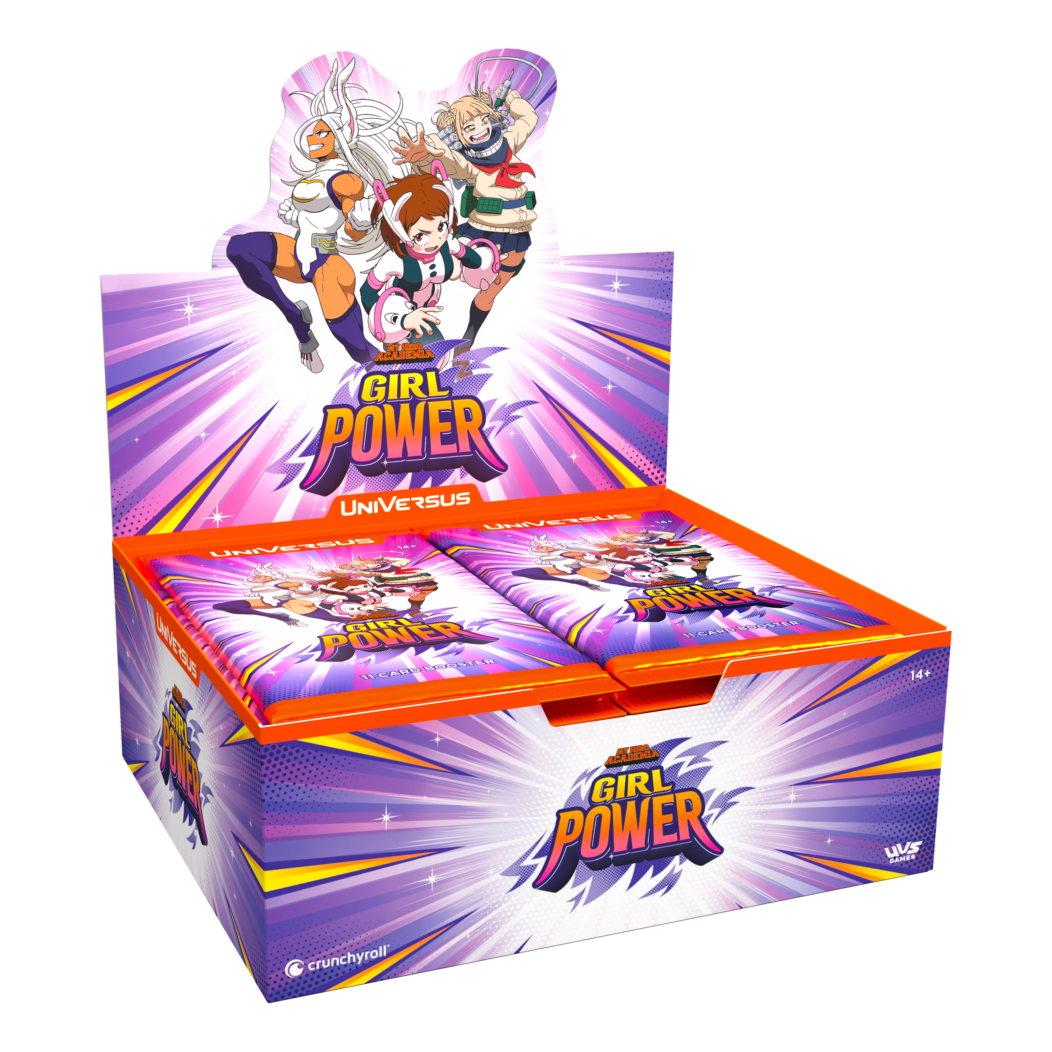 Universus: My Hero Academia: Girl Power Booster Display