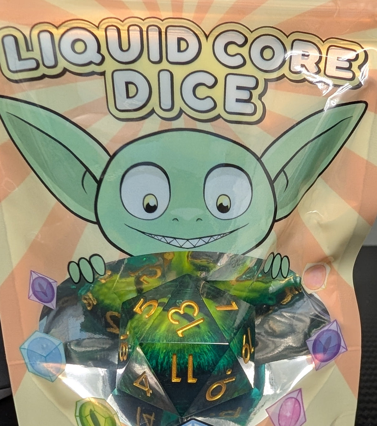 Mystery Dice Goblin - Chunky Liquid Core D20