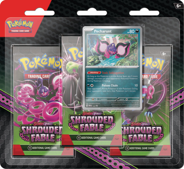 Pokémon TCG: Scarlet & Violet: Shrouded Fable 3-Pack Blister