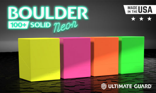 Ultimate Guard: Boulder 100+ Solid Neon Deck Case
