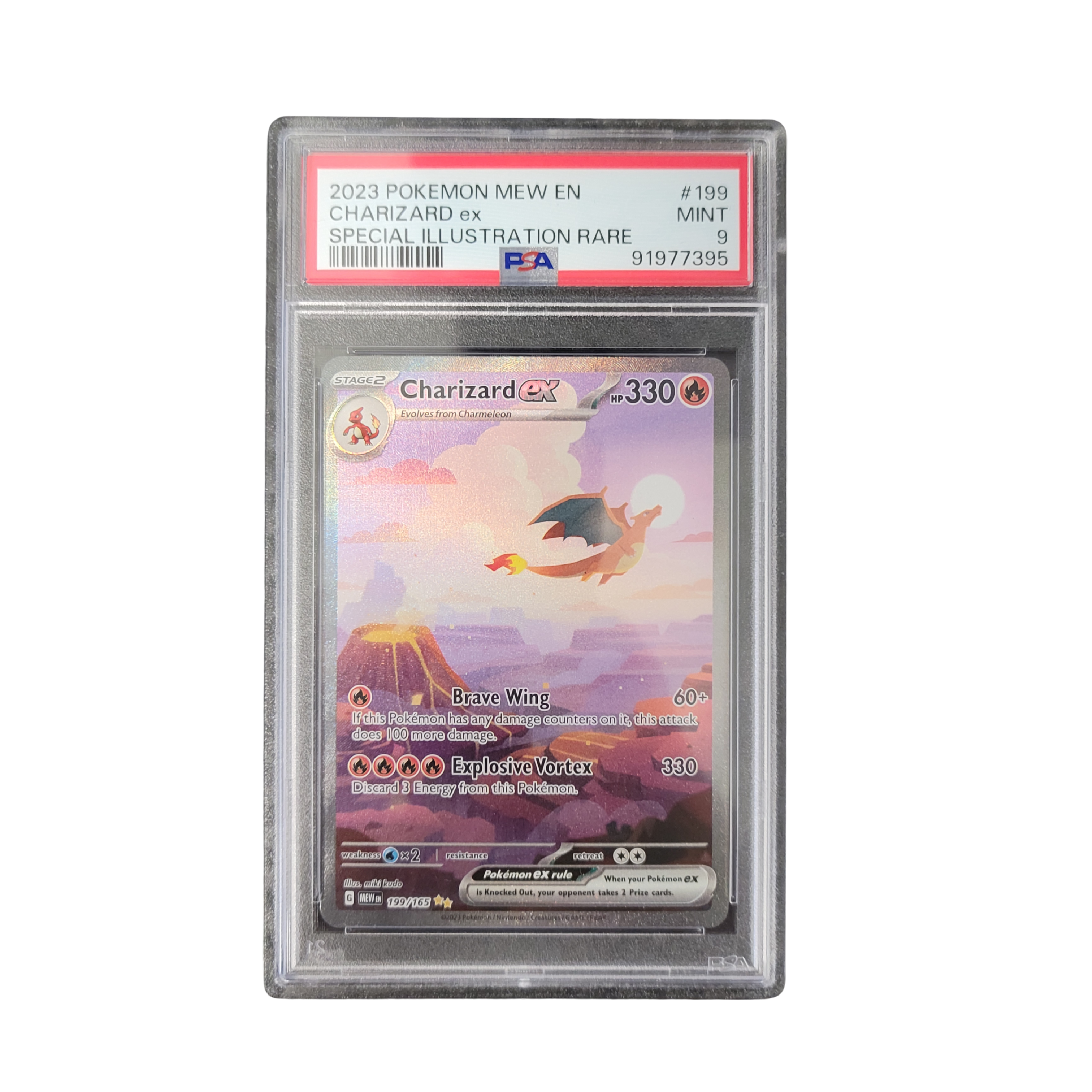 2023 Pokémon MEW EN #199 Charizard EX - PSA 9