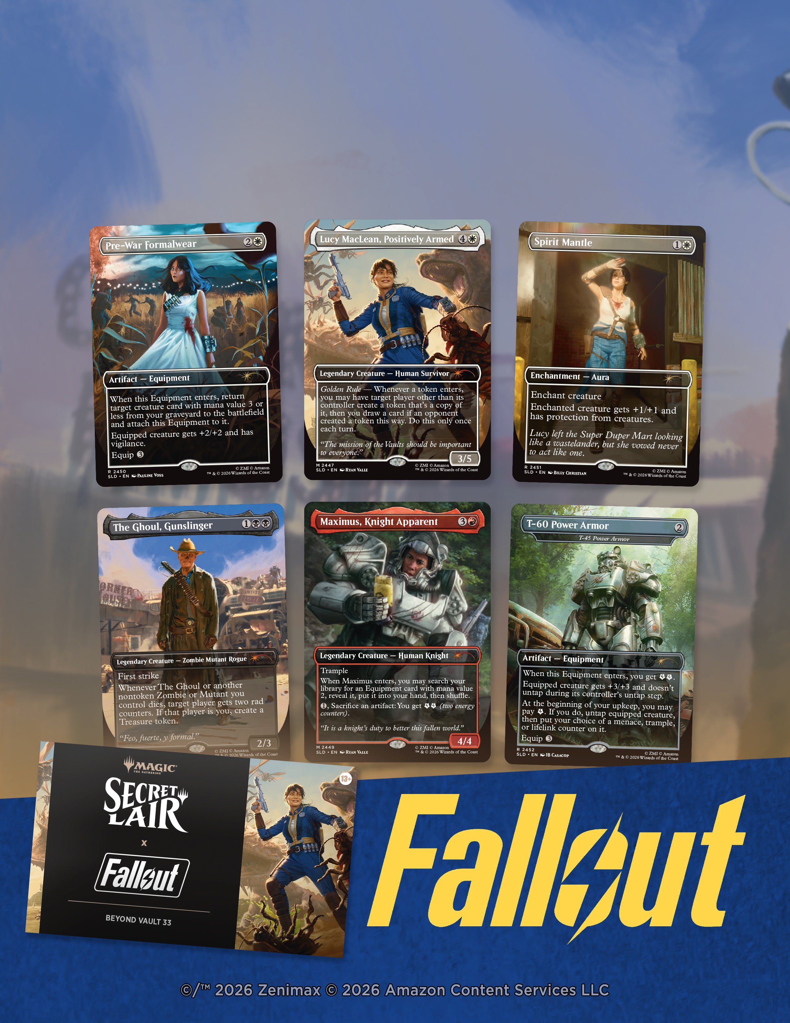 Magic The Gathering Secret Lair X Fallout: Beyond Vault 33