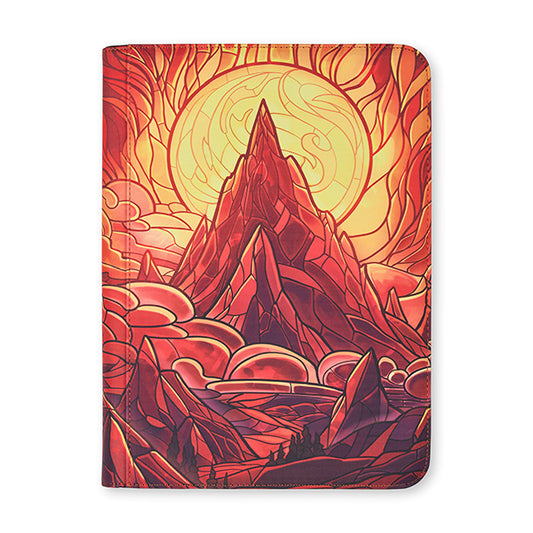 Arcane Fortress Accessories: 9-Pocket Binder: Stained Glass: Burning Mountain