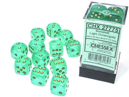 Chessex Dice: 16mm D6 Dice Block (12 dice)