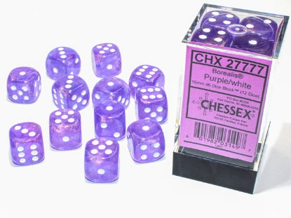 Chessex Dice: 16mm D6 Dice Block (12 dice)