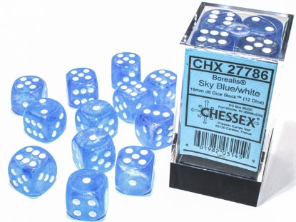 Chessex Dice: 16mm D6 Dice Block (12 dice)
