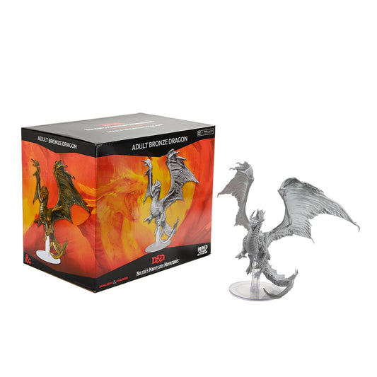 Wizkids: D&D Nolzur's Marvelous Minatures: Unpainted Adult Bronze Dragon