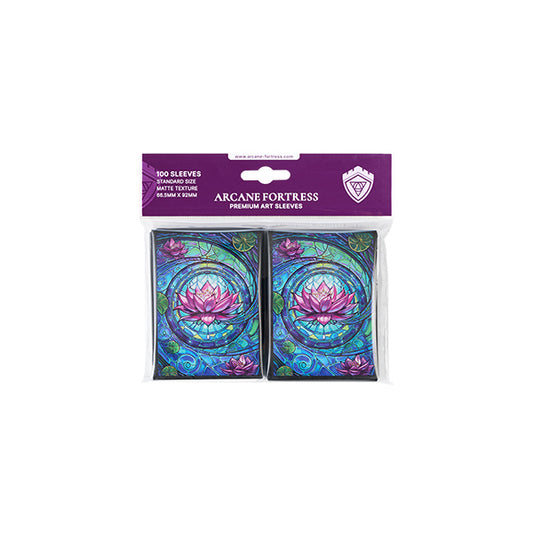Arcane Fortress Accessories: Standard Size Matte Sleeves: Stained Glass: Blossom Grace