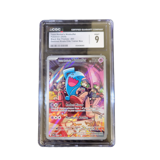 CGC 9 Team Rocket's Wobbuffet 203 graded card front